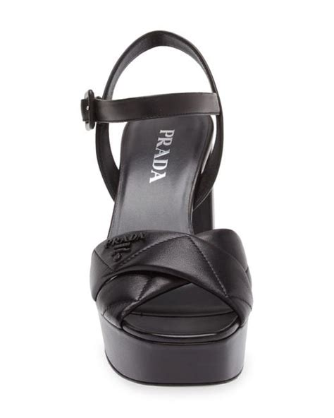 prada buckled platform sandal|prada diagram platform sandal.